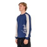 RUSTY ROLL SAFE BOXY KNITTED CREW DARK BLUE - Εικόνα 3