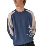 RUSTY ROLL SAFE BOXY KNITTED CREW DARK BLUE - Εικόνα 4
