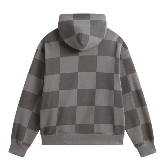 VANS STRETCH LOGO CHECKERBOARD HOODIE PEWTER - Εικόνα 6