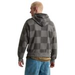 VANS STRETCH LOGO CHECKERBOARD HOODIE PEWTER - Εικόνα 2