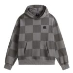 VANS STRETCH LOGO CHECKERBOARD HOODIE PEWTER - Εικόνα 5