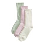 VANS CLASSIC CREW 3 PACK SOCKS MARSHMALLOW