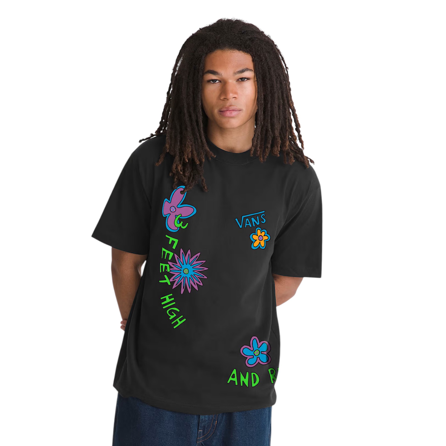 VANS DE LA SOUL 3 FE T-SHIRT BLACK VN00134EBLK1 M L 40E (2)-Photoroom VANS DE LA SOUL 3 FE T-SHIRT BLACK - Εικόνα 1