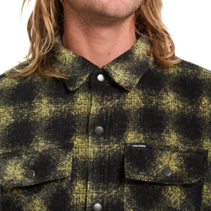 VOLCOM BOWERED II FLEECE SHIRT MUSTARD - Image 4