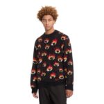 VOLCOM FA OZZY EYES SWEATER BLACK