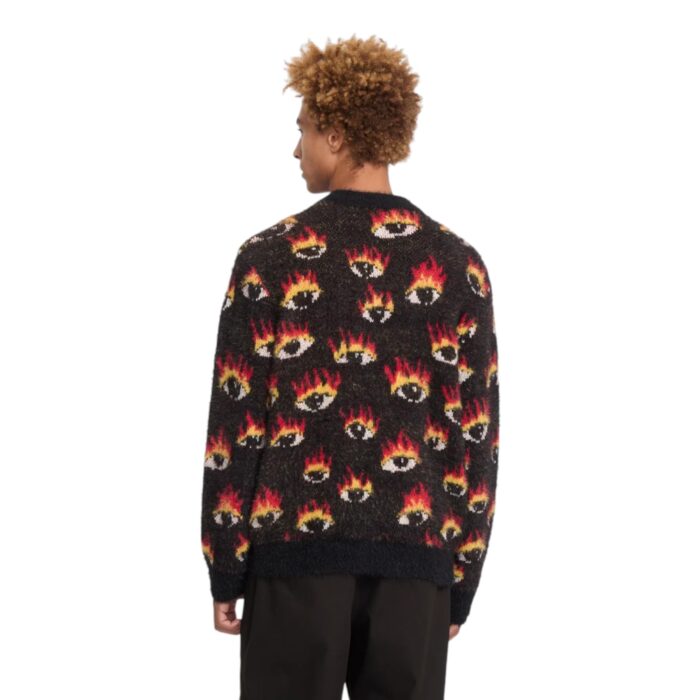 VOLCOM FA OZZY EYES SWEATER BLACK - Image 2