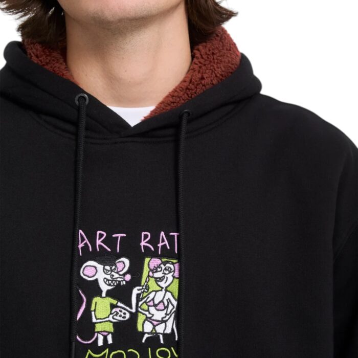VOLCOM FA OZZY HOODIE BLACK - Image 6