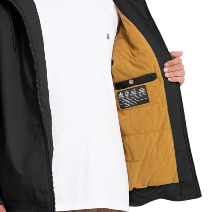 VOLCOM HERNAN 10K JACKET BLACK - Image 3