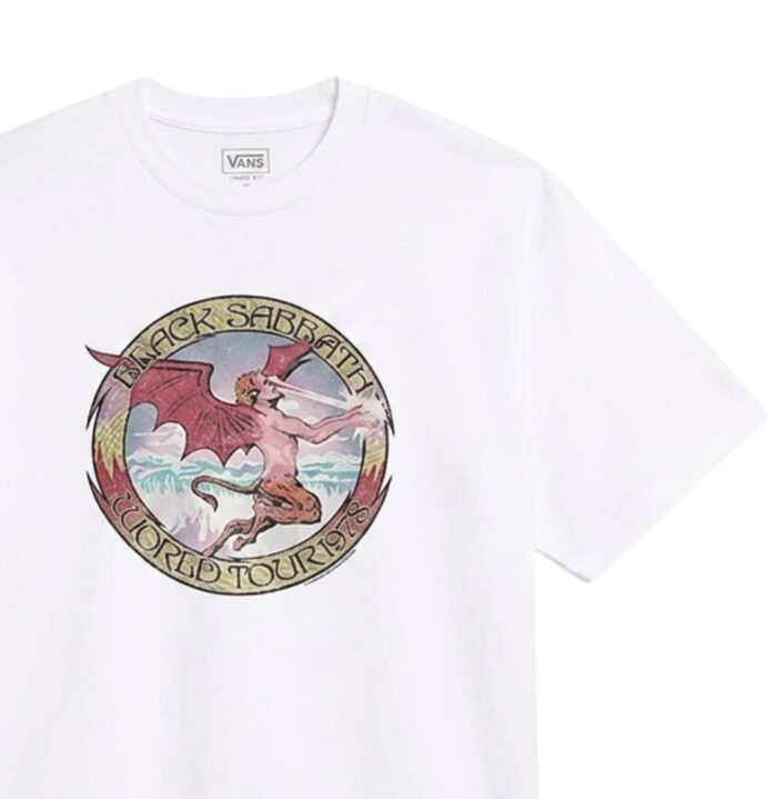 VANS BLACK SABBATH OBI T-SHIRT WHITE - Εικόνα 3