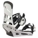 BURTON MISSION RE FLEX SNOWBOARD BINDINGS WHITE SILVER