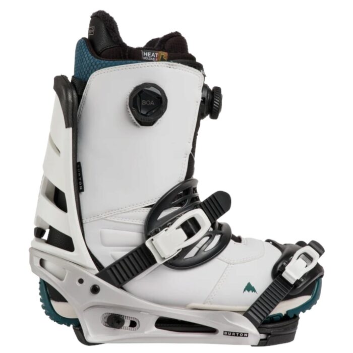BURTON MISSION RE FLEX SNOWBOARD BINDINGS WHITE SILVER - Εικόνα 5