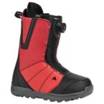 BURTON MOTO BOA SNOWBOARD BOOTS GERANIUM RED BLACK