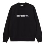 CARHARTT WIP CARHARTT SWEATSHIRT BLACK WHITE