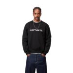CARHARTT WIP CARHARTT SWEATSHIRT BLACK WHITE - Εικόνα 3