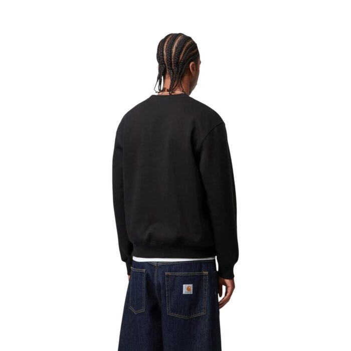 CARHARTT WIP CARHARTT SWEATSHIRT BLACK WHITE - Εικόνα 4