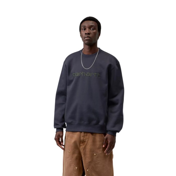 CARHARTT WIP CARHARTT SWEATSHIRT DARK NAVY DARK SCARAB - Εικόνα 3