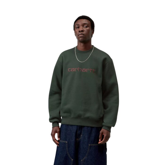 CARHARTT WIP CARHARTT SWEATSHIRT DARK SCARAB PALISANDER - Εικόνα 3