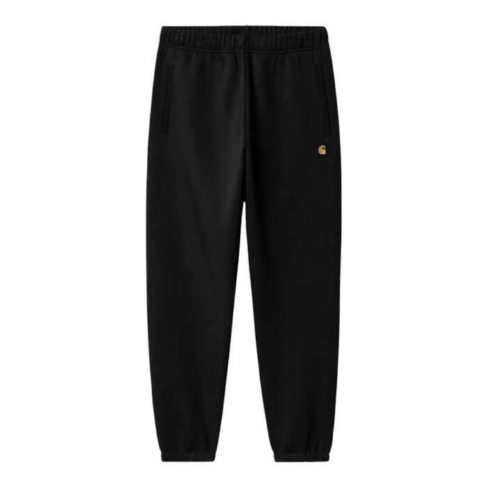 CARHARTT WIP CHASE SWEATPANT BLACK GOLD - Εικόνα 5