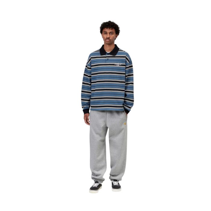 CARHARTT WIP CHASE SWEATPANT GREY HEATHER GOLD - Εικόνα 4