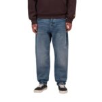 CARHARTT WIP NEWEL PANT BLUE DARK USED WASH