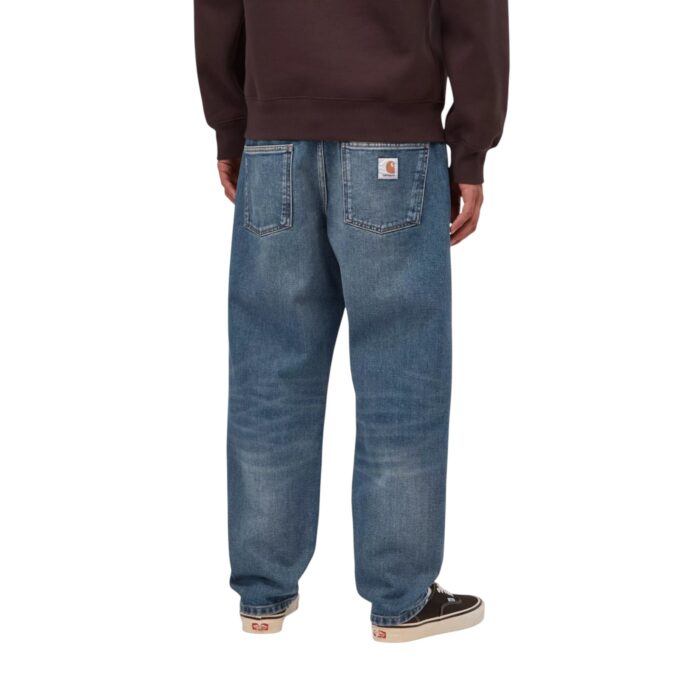 CARHARTT WIP NEWEL PANT BLUE DARK USED WASH - Εικόνα 2