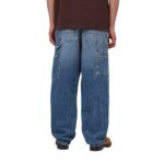 CARHARTT WIP SINGLE KNEE PANT BLUE MARBLE USED WASH - Εικόνα 2