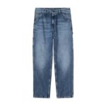 CARHARTT WIP SINGLE KNEE PANT BLUE MARBLE USED WASH - Εικόνα 6