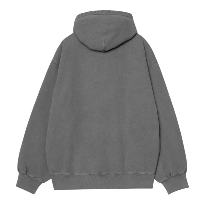 CARHARTT WIP VISTA HOODIE BLACK GARMENT DYED - Εικόνα 2