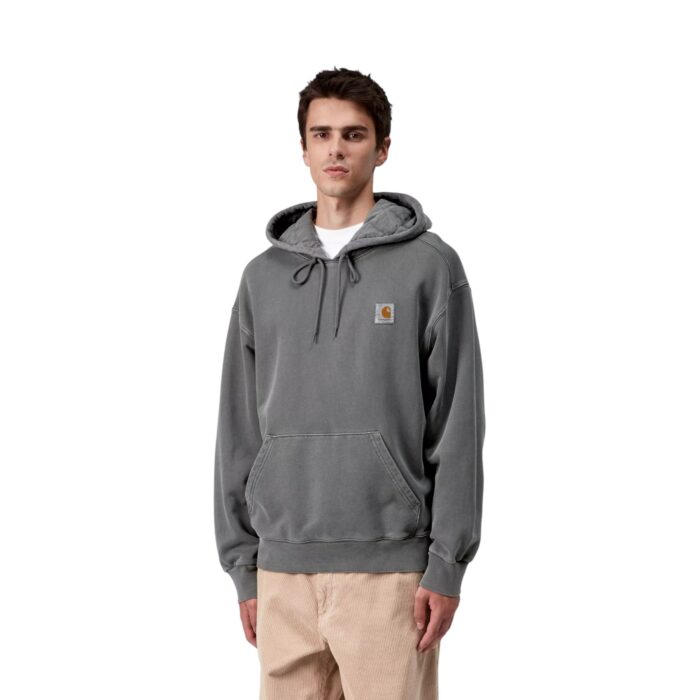 CARHARTT WIP VISTA HOODIE BLACK GARMENT DYED - Εικόνα 3
