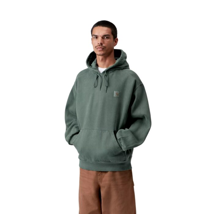 CARHARTT WIP VISTA HOODIE DARK SCARAB GARMENT DYED - Εικόνα 3