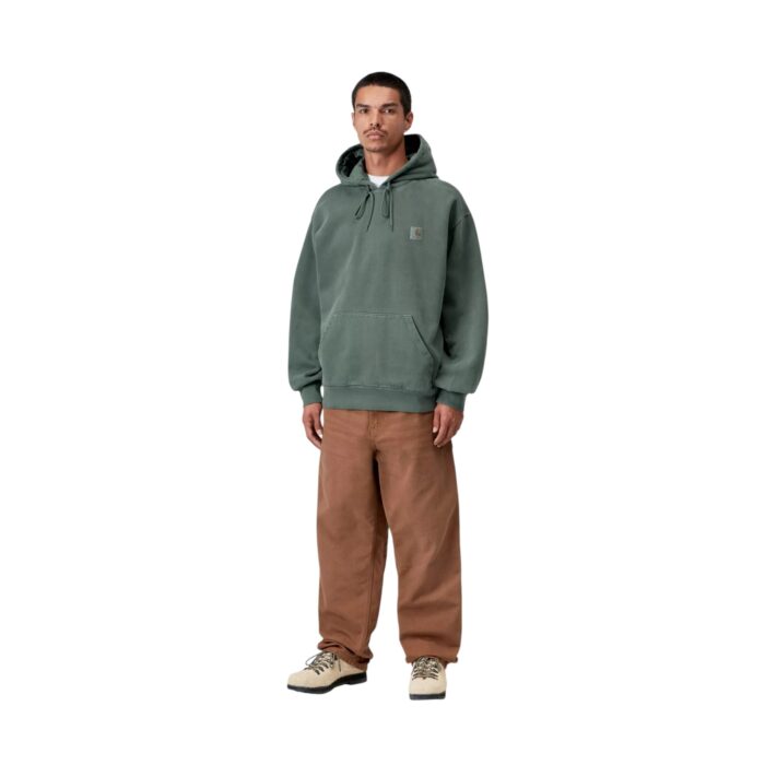 CARHARTT WIP VISTA HOODIE DARK SCARAB GARMENT DYED - Εικόνα 5