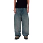 CARHARTT WIP W BRANDON PANT BLUE WORN USED WASH