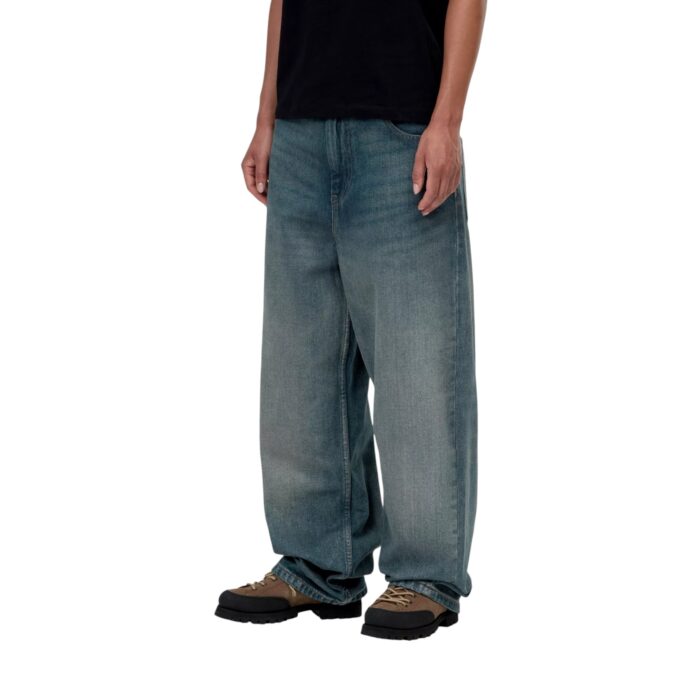 CARHARTT WIP W BRANDON PANT BLUE WORN USED WASH - Εικόνα 3