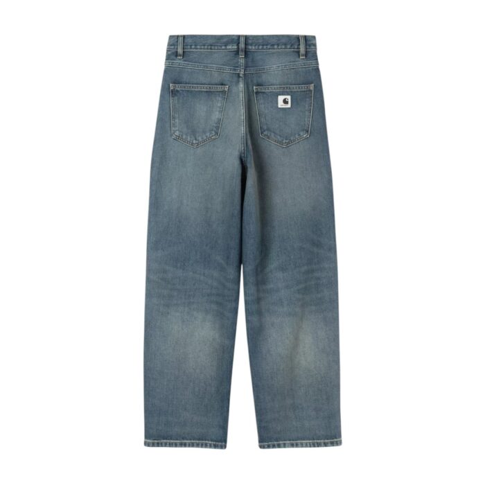 CARHARTT WIP W BRANDON PANT BLUE WORN USED WASH - Εικόνα 6