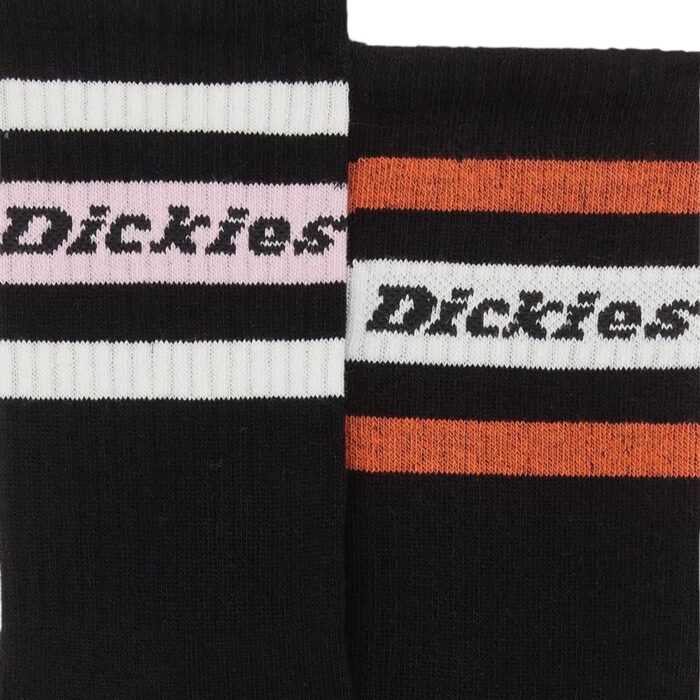 DICKIES GENOLA 2 PACK SOCKS BLACK - Image 3