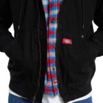 DICKIES LINED DENIM HOODED BOMBER JACKET BLACK - Εικόνα 3