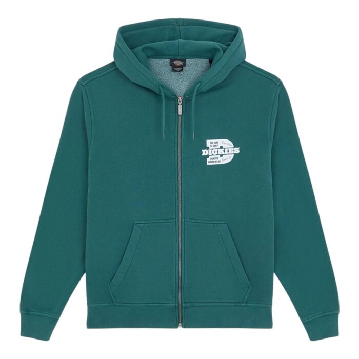 DICKIES MINDEN ZIP HOODIE DARK GREEN - Εικόνα 7