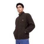DICKIES MOUNT HOPE ZIP FLEECE DARK BROWN