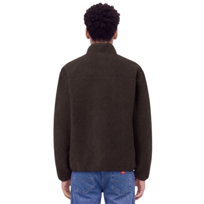 DICKIES MOUNT HOPE ZIP FLEECE DARK BROWN - Εικόνα 2