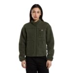 DICKIES W MOUNT HOPE ZIP FLEECE OLIVE GREEN
