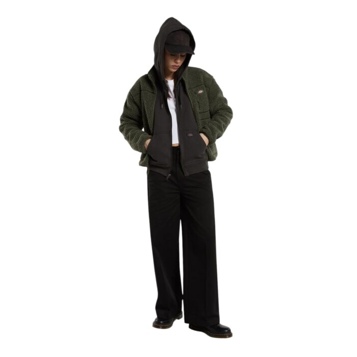 DICKIES W MOUNT HOPE ZIP FLEECE OLIVE GREEN - Εικόνα 7