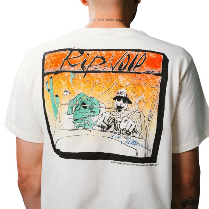 RIPNDIP DRIVE THRU T-SHIRT BONE - Εικόνα 4