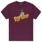 RIPNDIP STRONGER T-SHIRT DARK PLUM