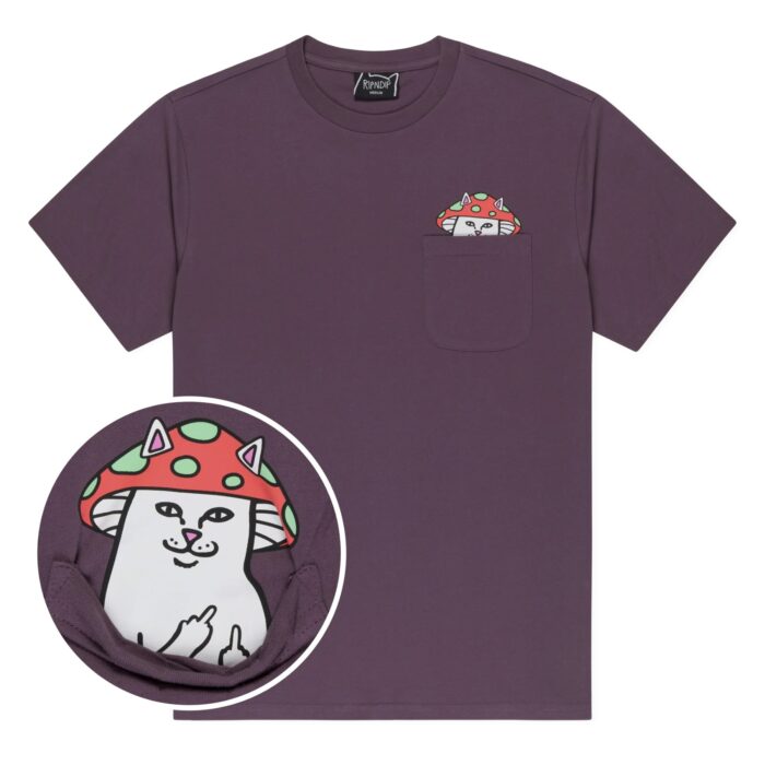 RIPNDIP LORD SHROOMY POCKET T-SHIRT DUSTY PLUM - Εικόνα 2