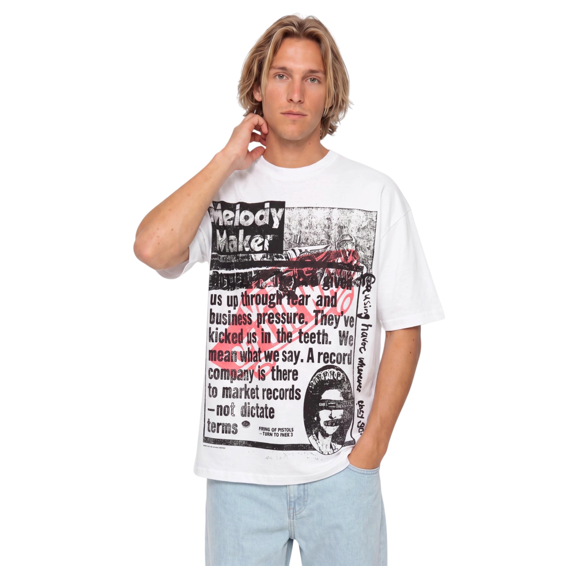 VANS SEX PISTOLS READ ALL ABOUT IT T-SHIRT WHITE VN00134PWHT M L 40E (1)-Photoroom 2 VANS SEX PISTOLS READ ALL ABOUT IT T-SHIRT WHITE - Εικόνα 1