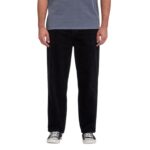 VOLCOM BILLOW TAPERED CORD PANT BLACK