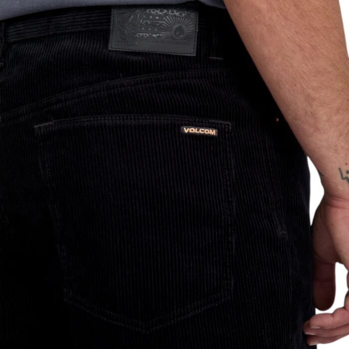 VOLCOM BILLOW TAPERED CORD PANT BLACK - Εικόνα 4