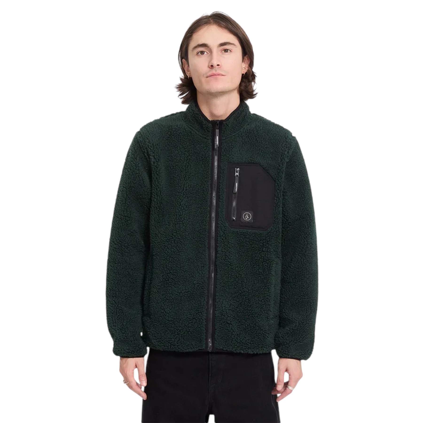 VOLCOM MUZZER FUZZAR ZIP FLEECE SCARAB A4832603-SCB S M L XL XXL 105E (1)-Photoroom VOLCOM MUZZER FUZZAR ZIP FLEECE SCARAB - Εικόνα 1