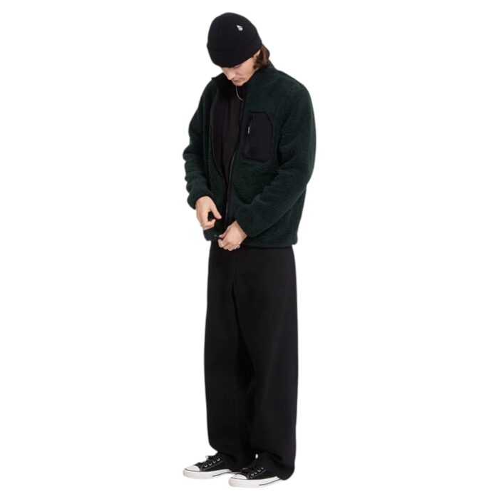 VOLCOM MUZZER FUZZAR ZIP FLEECE SCARAB - Εικόνα 5