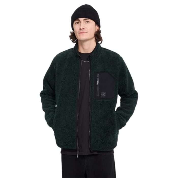 VOLCOM MUZZER FUZZAR ZIP FLEECE SCARAB - Εικόνα 6